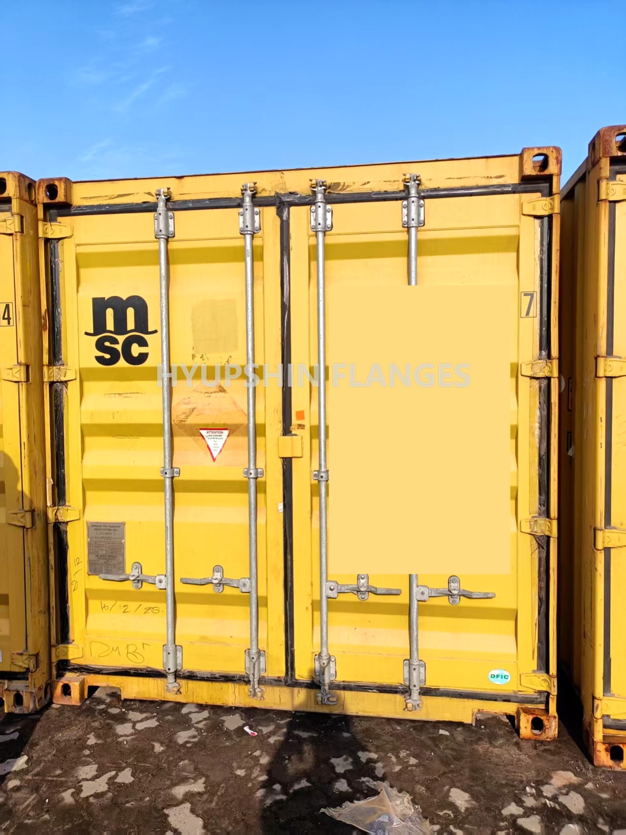 Flanges shipment on July 15, 2026